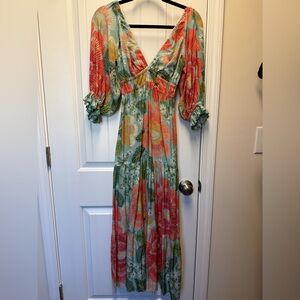 FARM Rio Vibrant Floral Maxi Dress